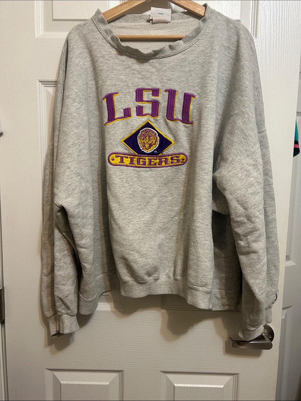 LSU Tigers Grey Crewneck Sweatshirt 4x